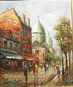 unknow artist Henri Royer Vue sur Montmartre painting